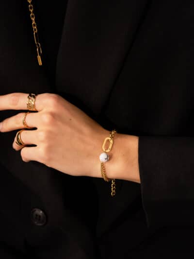 Avery armband Hvítt